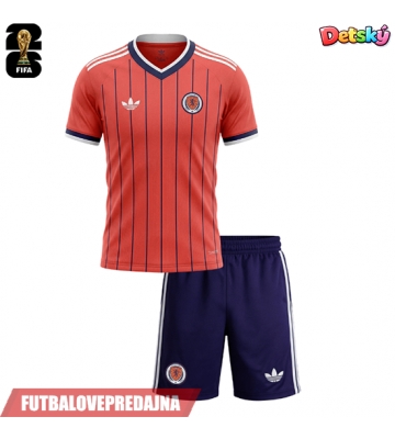 Lacne Dětský Futbalové dres Škótsko MS 2026 Krátky Rukáv - Preč (+ trenírky)